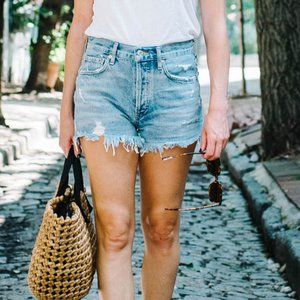 AGOLDE Parker Vintage Cut Off Short, Size 28